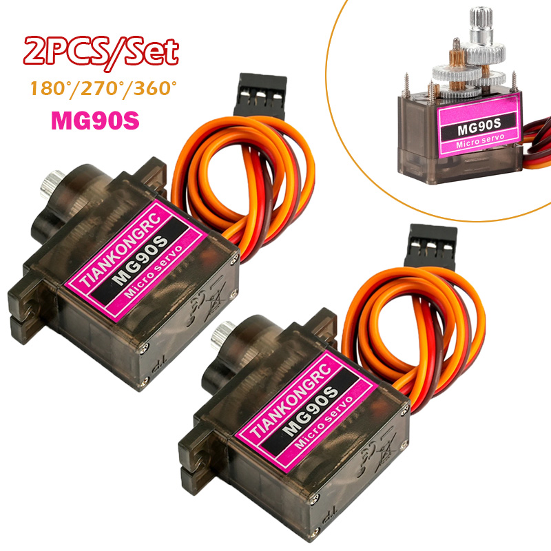 Drone Tech Rc - 2PCS MG90S Full Metal Gear Micro