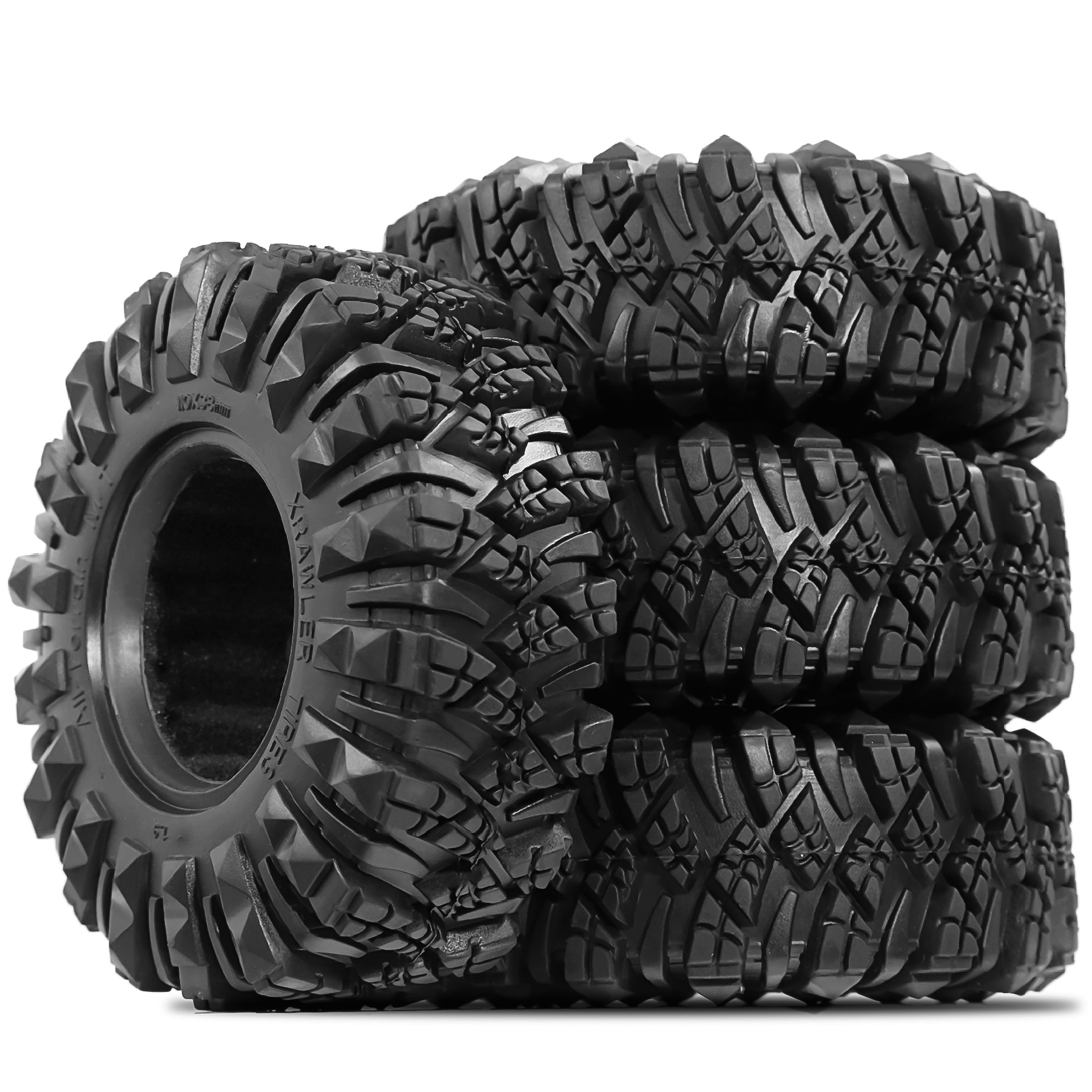 Rc Rock Crawler - 4Pcs 1.9 Inch Rubber Rock Crawler