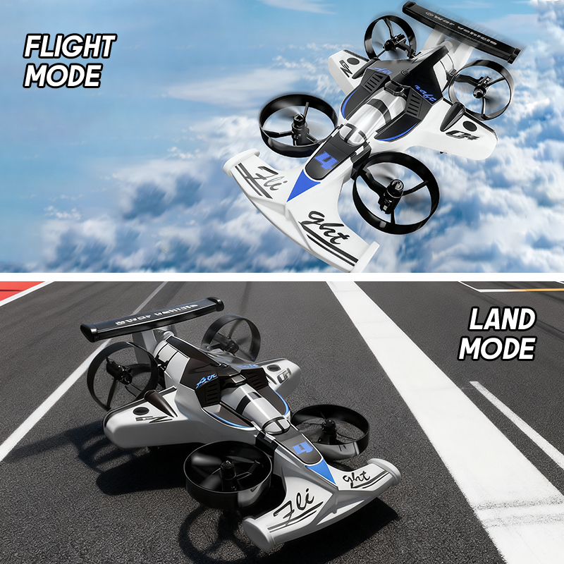 Drone Shahed Rc - 2in1 Mini Drone Air-Ground Flying Car