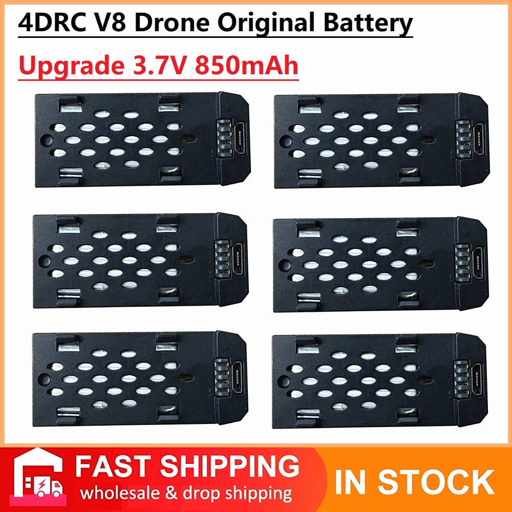 Drone Rc Quadcopter Controller - 4DRC V8 Drone Original Battery 3.7V