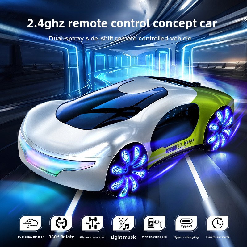Magic Spray Music RC Stunt Car - Drone Shahed Rc のレビューと価格