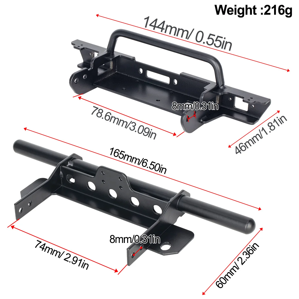 Metal Front Bumper for VP VS4- - Rc Rock Crawler のレビューと価格