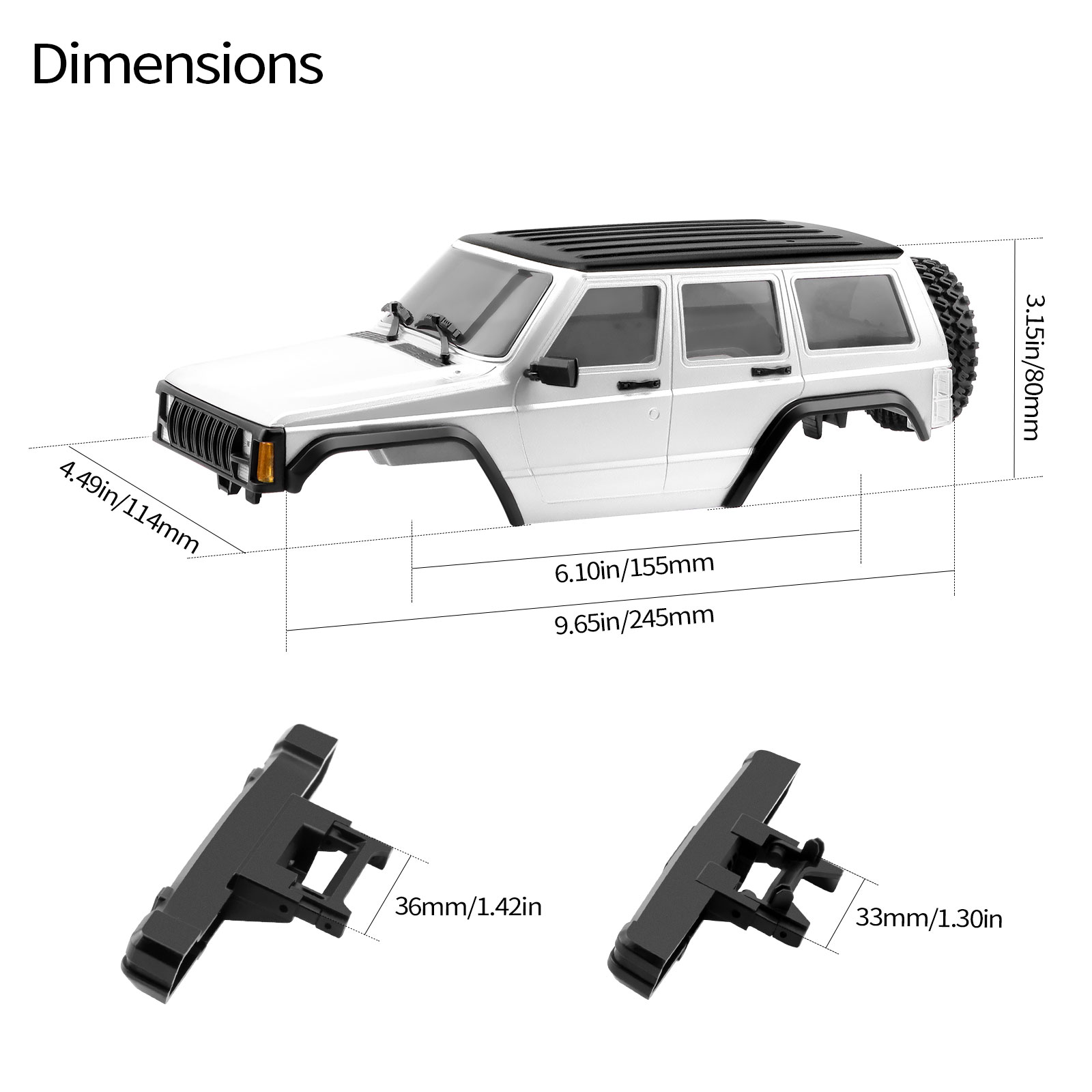 DashRC 6.10'' Wheelbase RC Bod - Rc Car Body Shell のレビューと価格