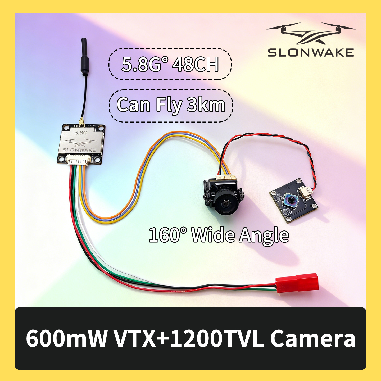 SLONWAKE 5.8G 600mW 7-24V FPV  - Drone Rc Transmitter And Receiver のレビューと価格