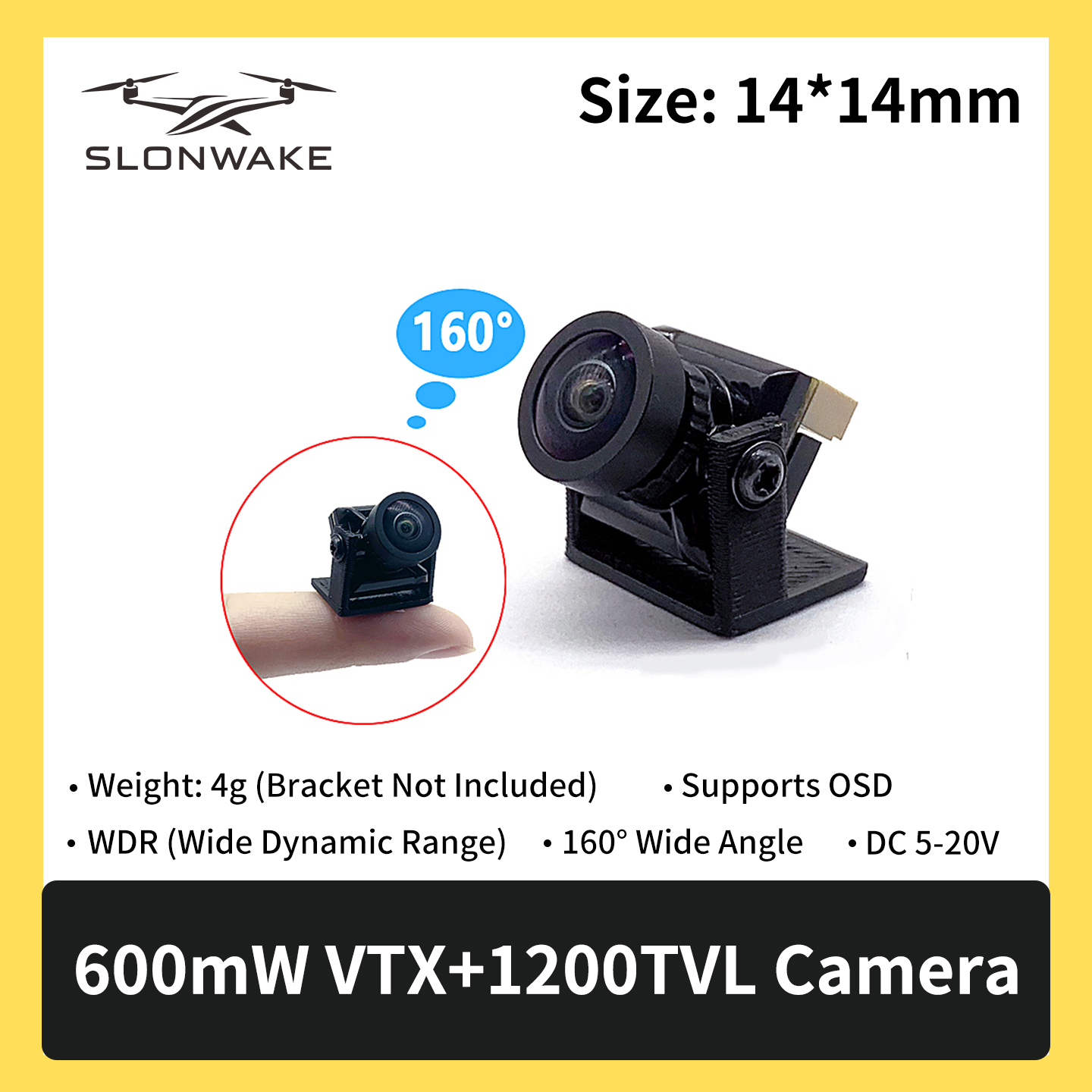 SLONWAKE 5.8G 600mW 7-24V FPV  - Drone Rc Transmitter And Receiver のレビューと価格