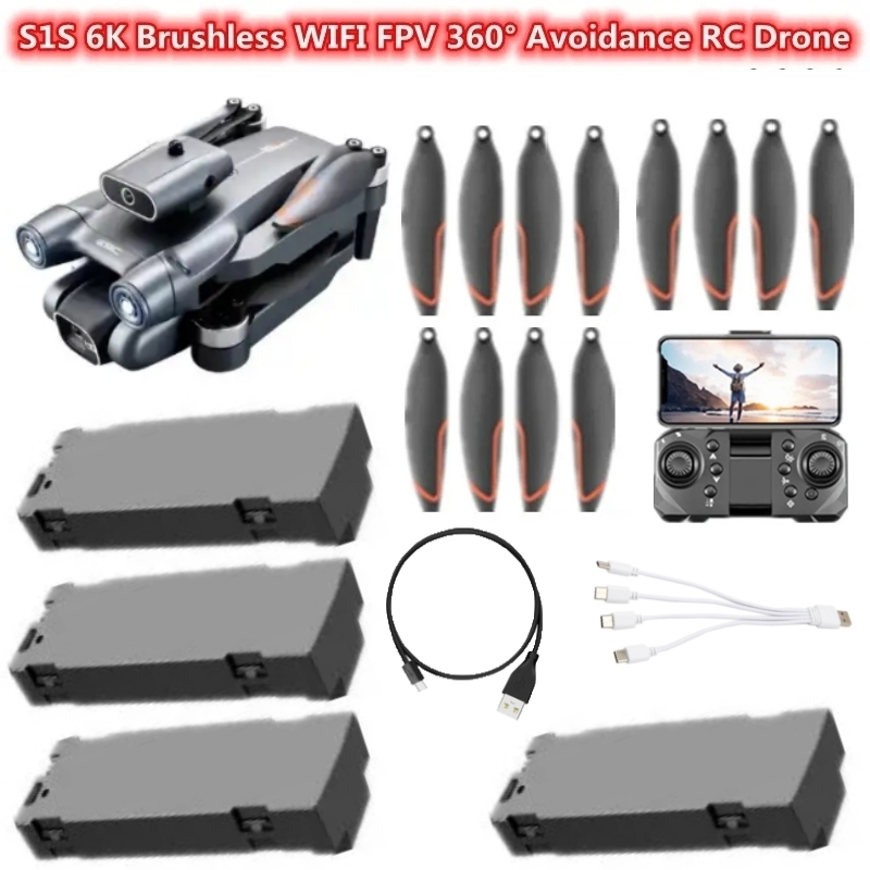 S1S 6K Brushless WIFI FPV 360° - Drone Rc S1S のレビューと価格