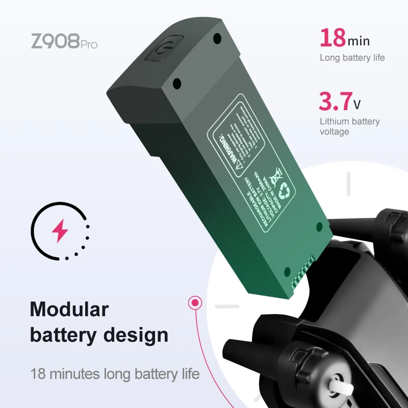 Z908 Pro Max Dron Battery 3.7V - Dron Rc Quadcopter のレビューと価格