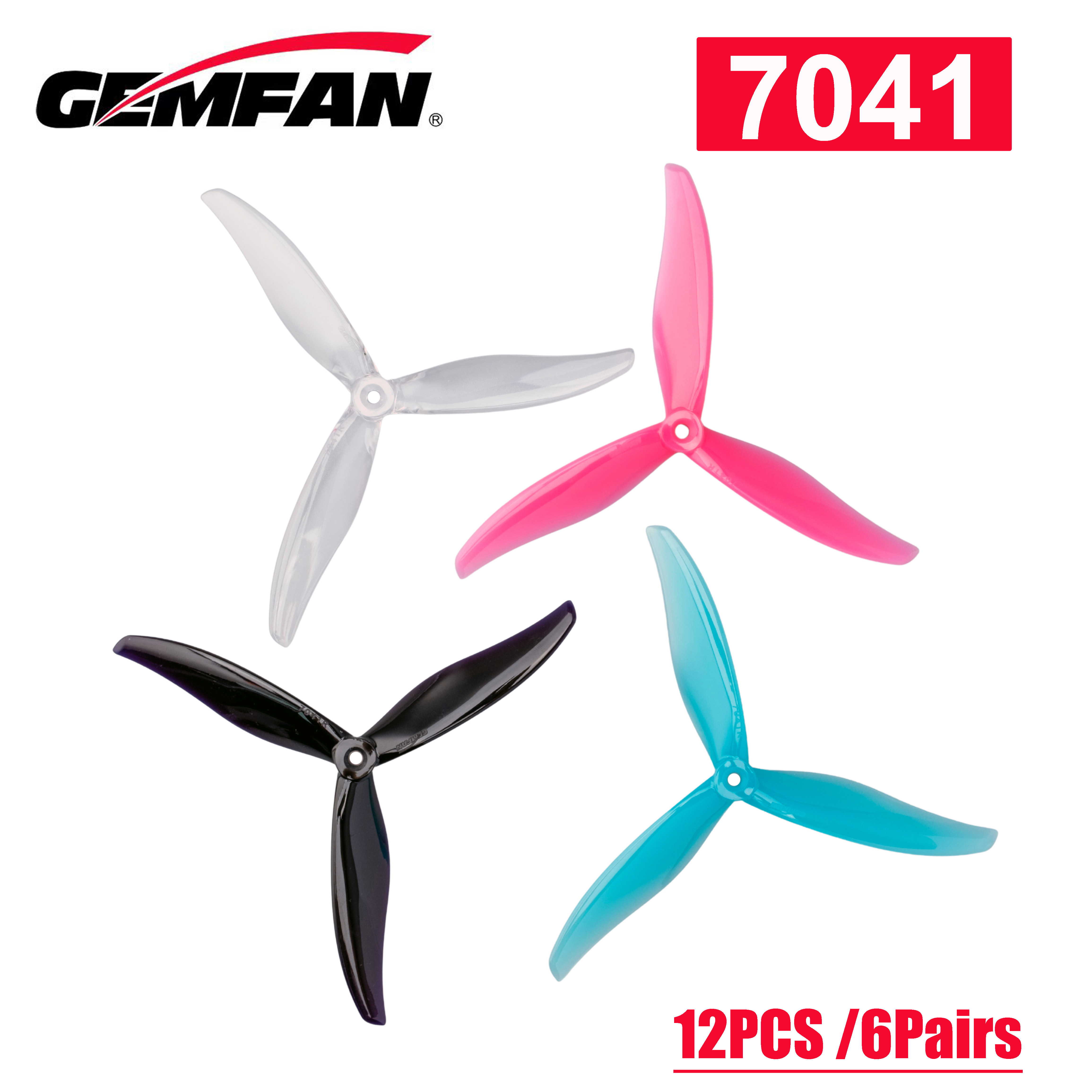 NEW12PCS /6Pairs Gemfan Flash  - Drone Rc Fpv Pro のレビューと価格
