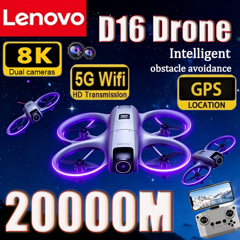 Lenovo 8K D16 GPS Drone Profes - Drone Gps Rc Tt36 のレビューと価格