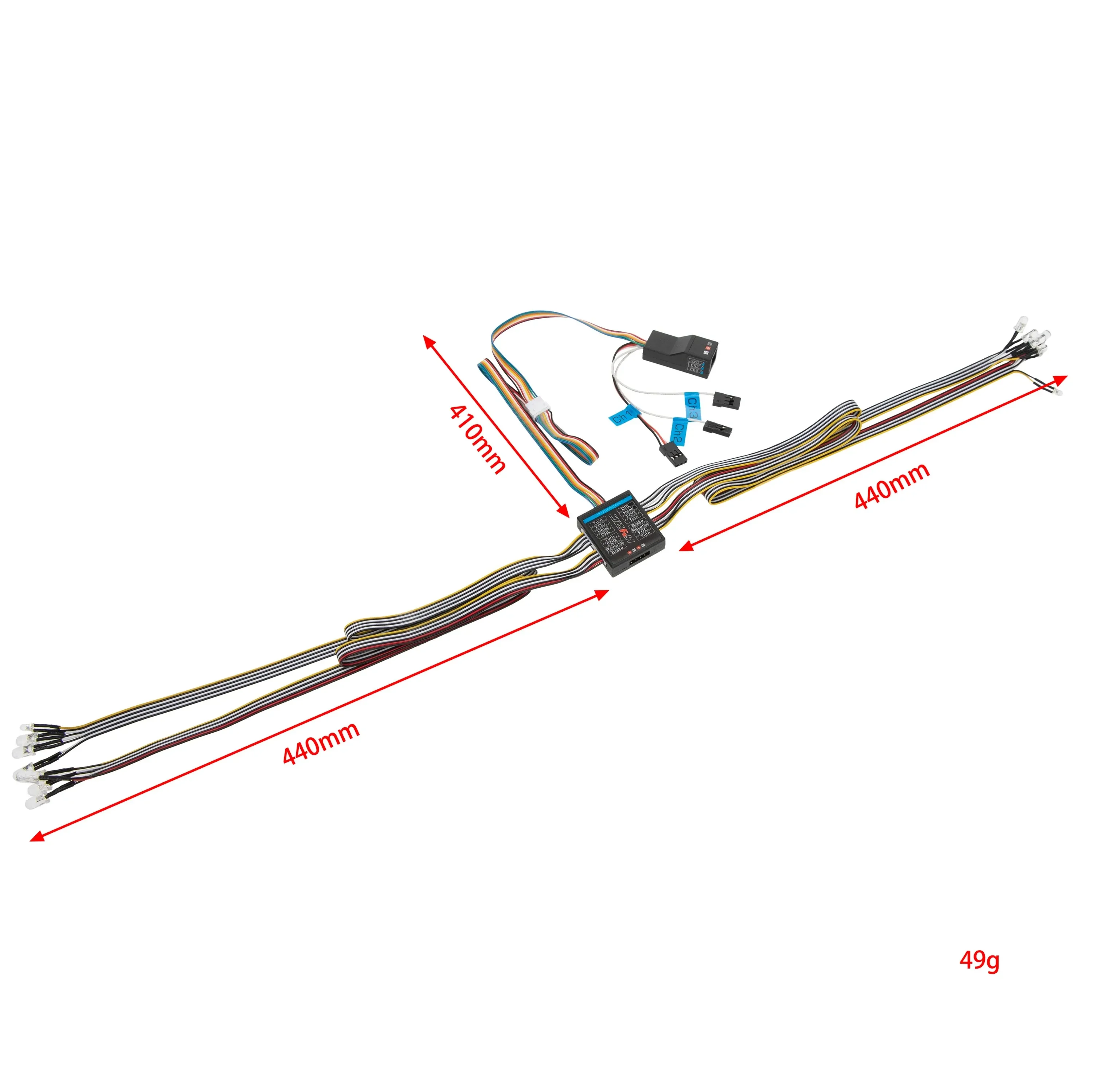 RC Car 1/8 1/10 RC Car 14 LED  - Drone Shahed Rc のレビューと価格