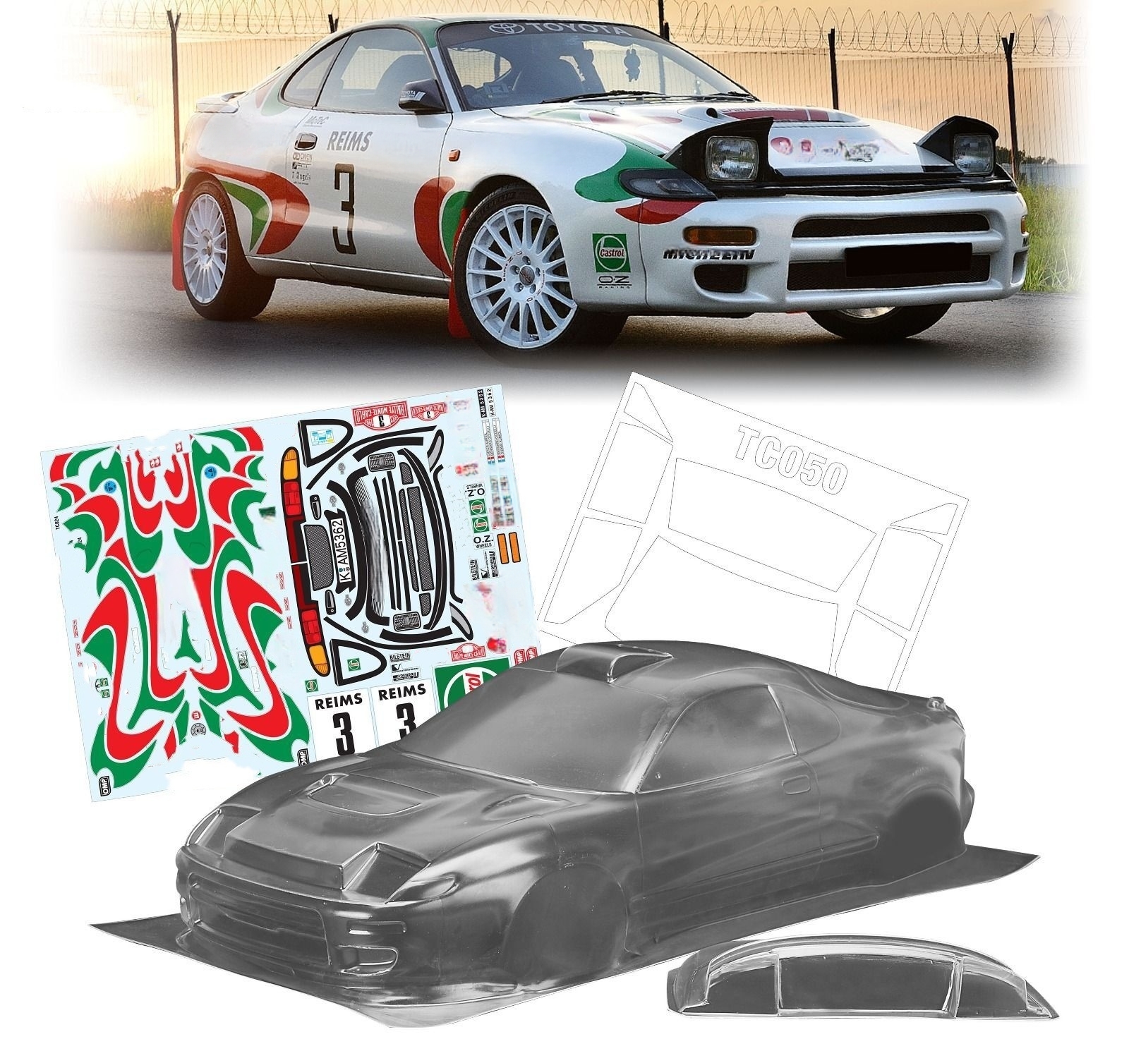 1/10 Celica GT4 Rally Hidden h - Rc Car Body Shell のレビューと価格