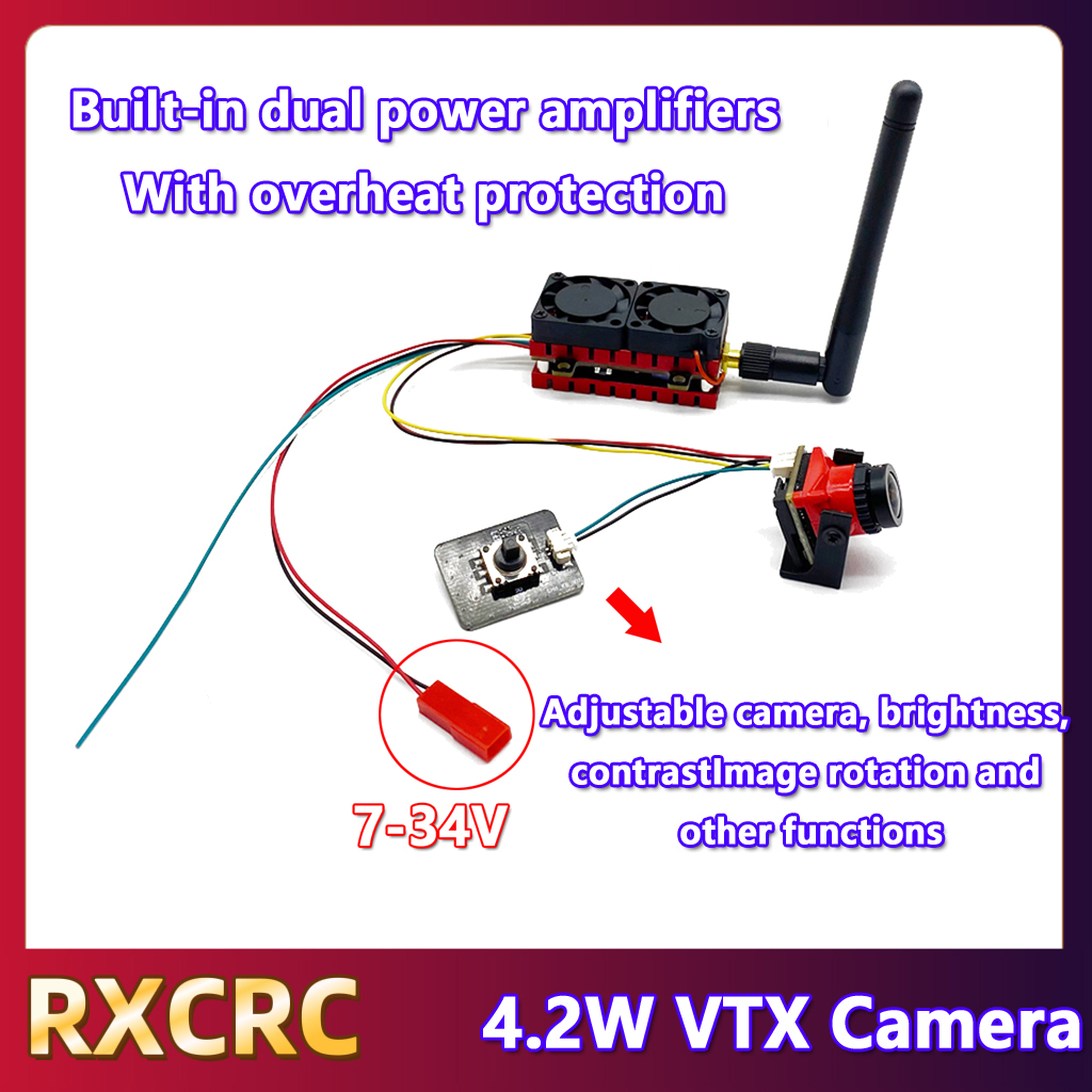 RXCRC 5.8G 48CH 4.2W High Powe - Drone Rc Transmitter And Receiver のレビューと価格