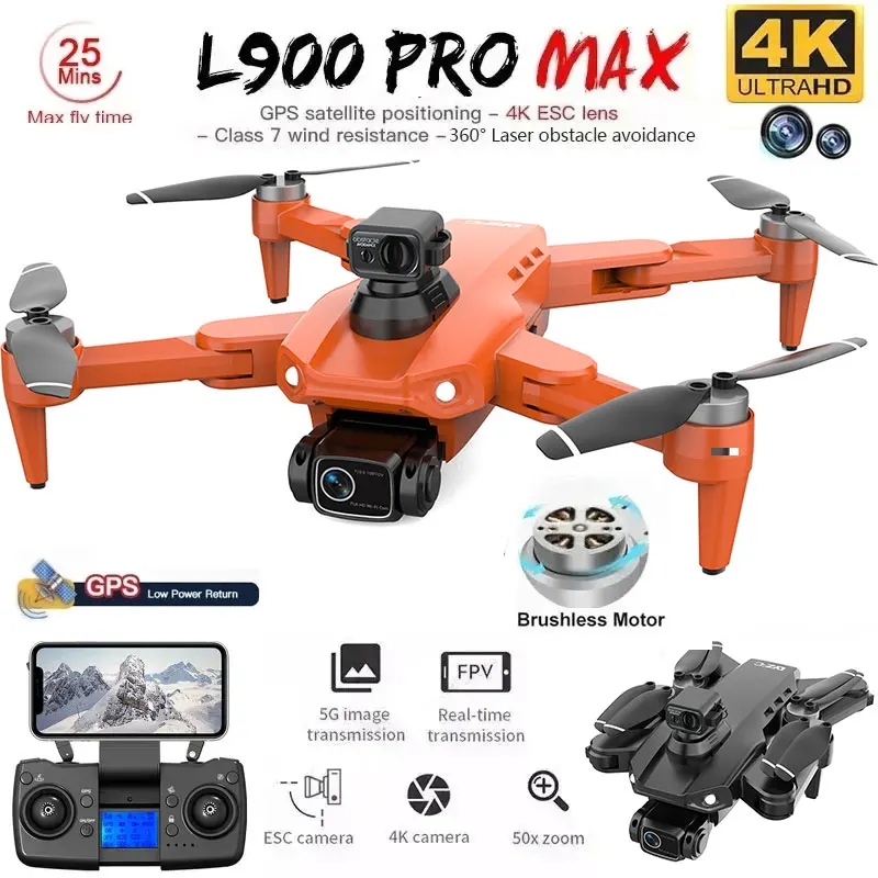 L900 Pro MAX GPS Drone 4K Prof - Drone Rc Team City のレビューと価格