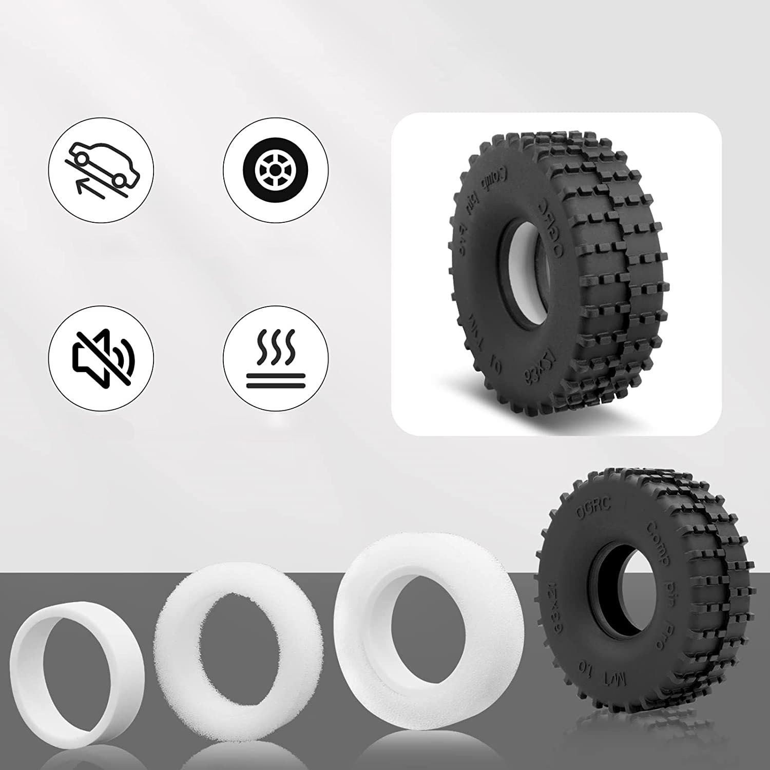 Esilun 1.0 RC Tires Competitio - Rc Rock Crawler のレビューと価格