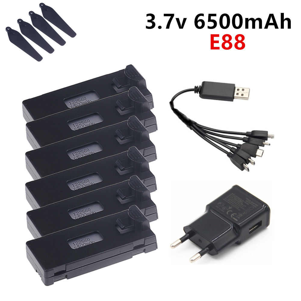 3.7V 6500mAh Lipo Battery For  - Drone Rc E99 Pro のレビューと価格