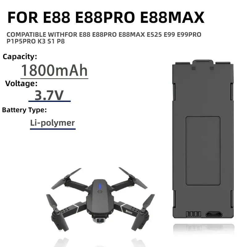 1-10pcs E99 Pro Drone Battery  - Drone Rc E99 Pro のレビューと価格
