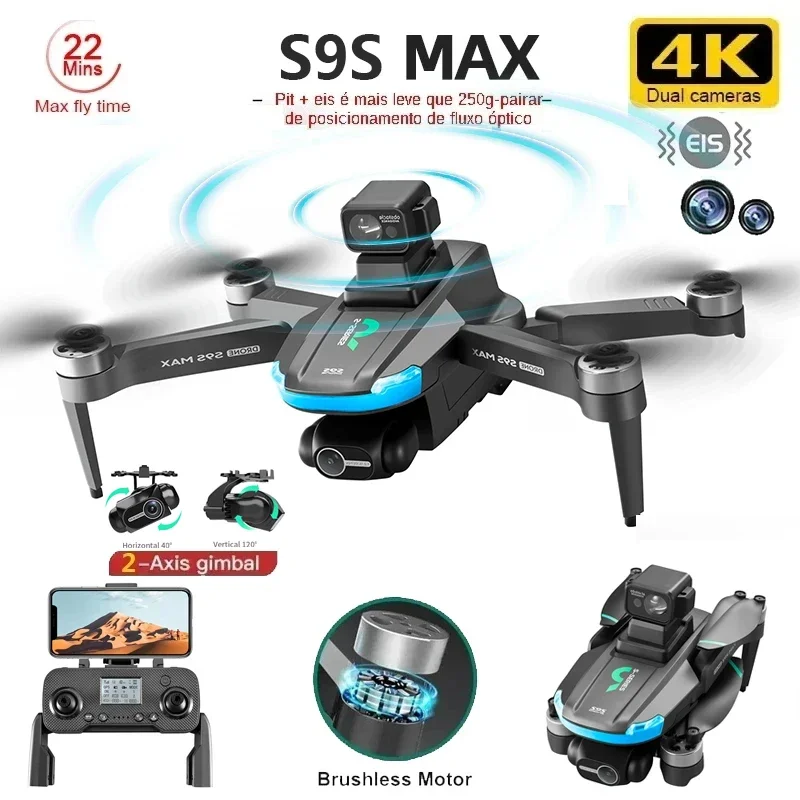 NEW S9S MAX MINI Drone 4K 2-Ax - Drone Rc Plegable のレビューと価格