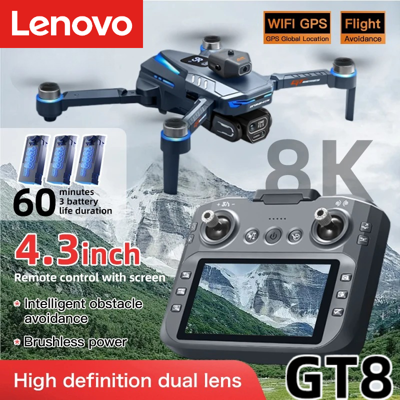 Lenovo GT8 Drone 8K Profession - Drone Gps Rc Tt36 のレビューと価格