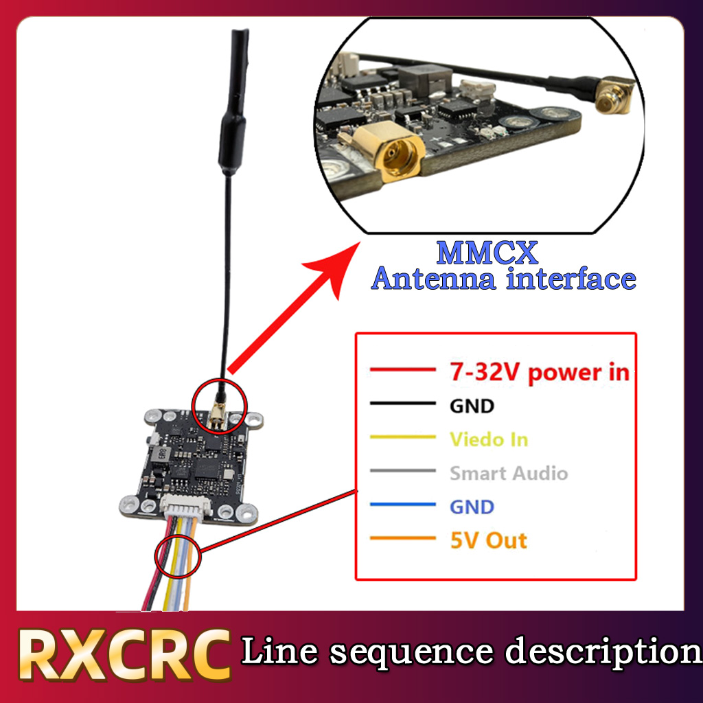 RXCRC 5.8G Module 48CH 1.6W VT - Drone Rc Transmitter And Receiver のレビューと価格