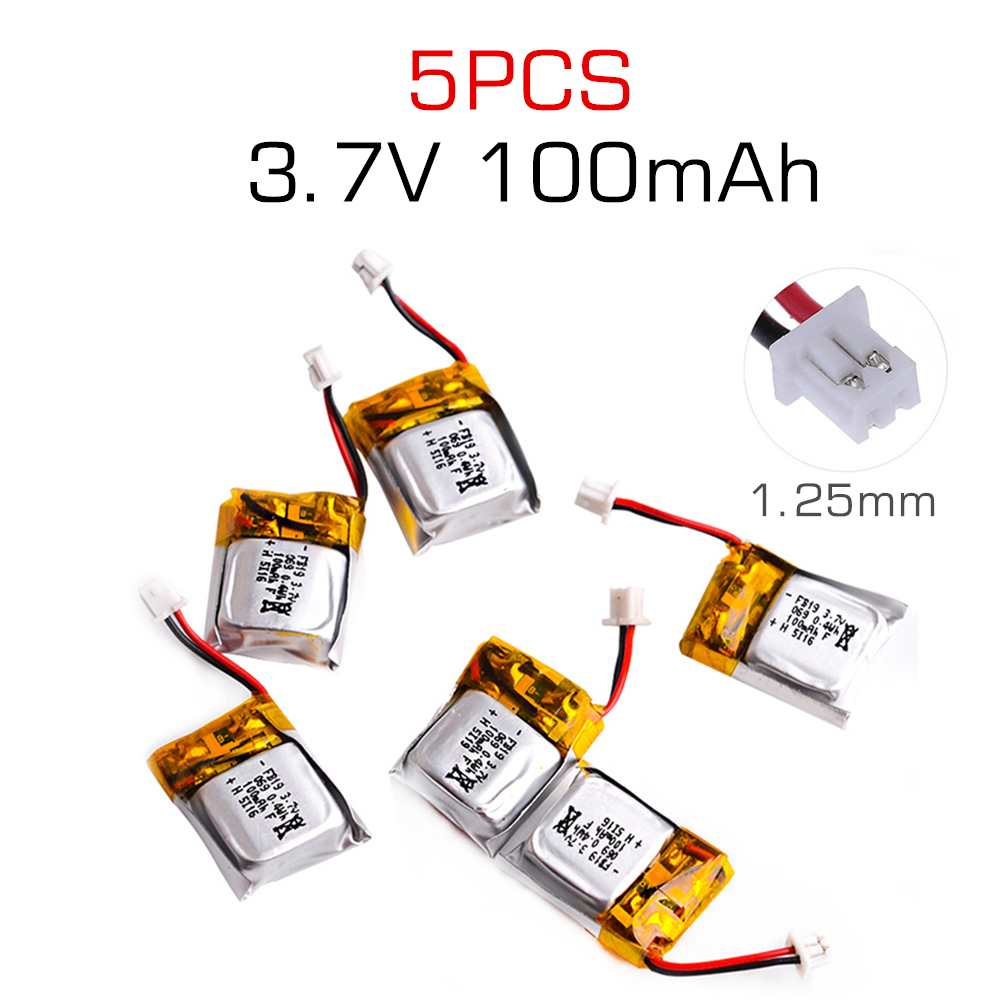 5 pcs 3.7V 100mAh Li-po Batter - Drone Keh Rc K11 Turbo のレビューと価格