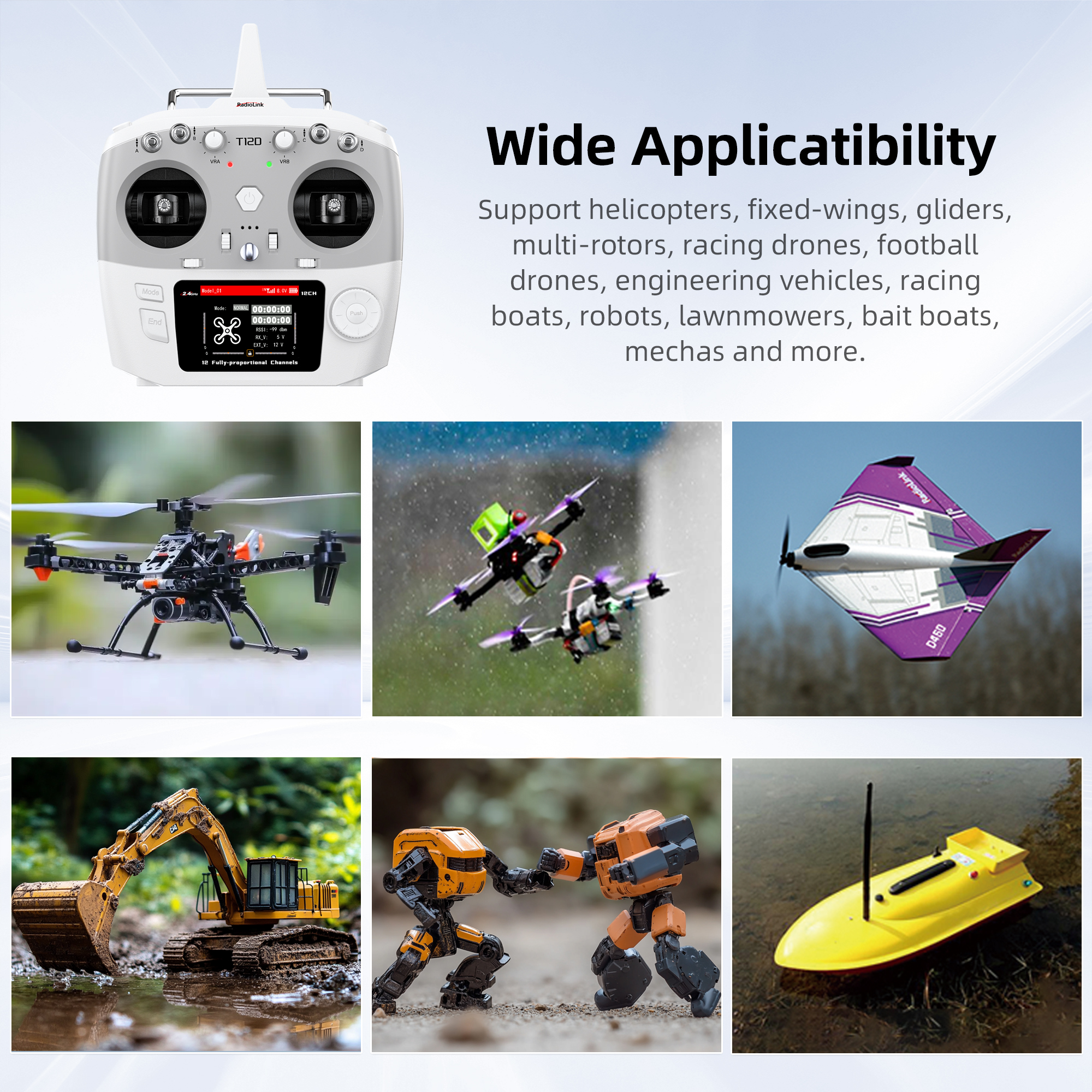 Radiolink T12D ELRS 12 Channel - Drone Rc Transmitter And Receiver のレビューと価格