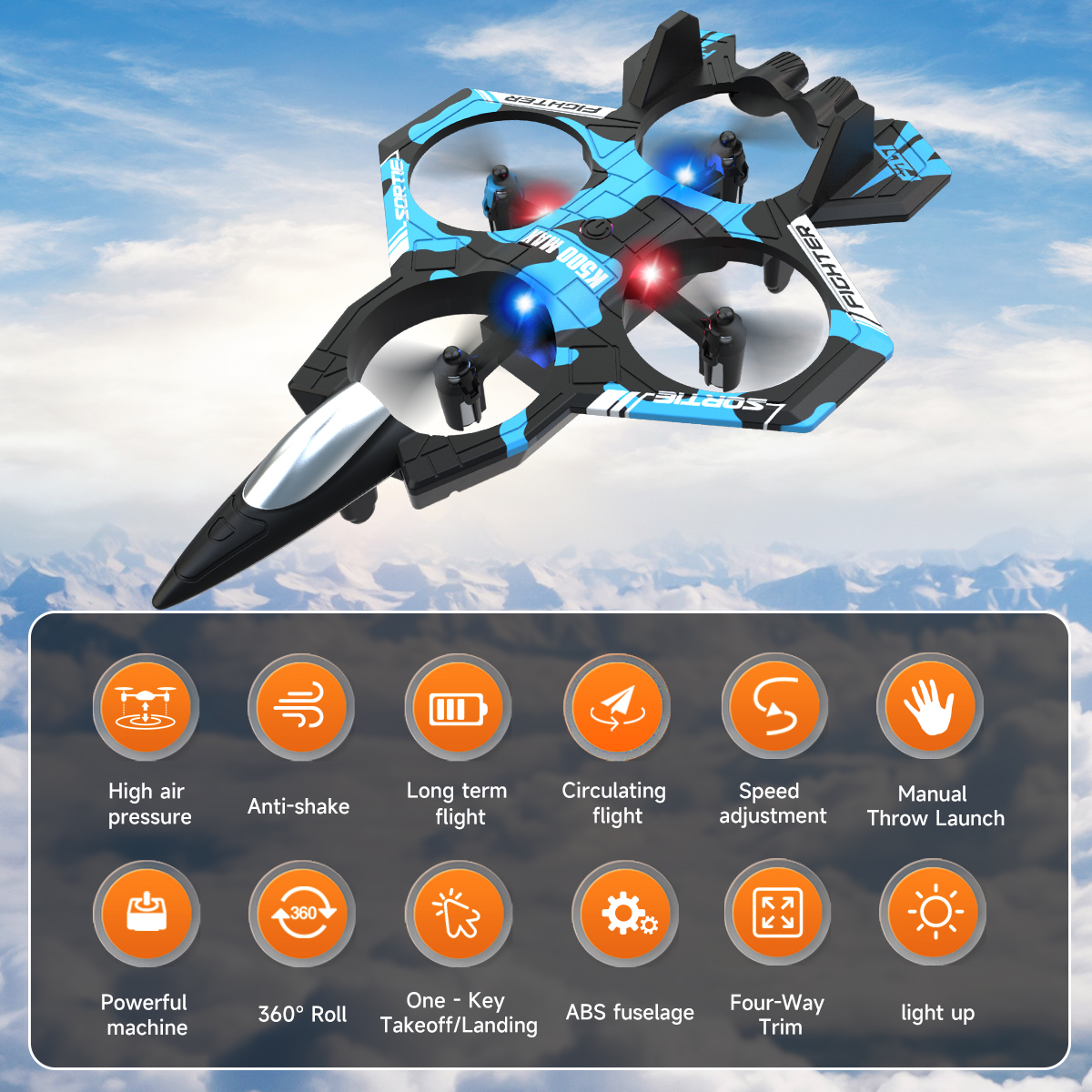 AXNEN K500 MAX RC Plane Fighte - Drone Vera Rc のレビューと価格