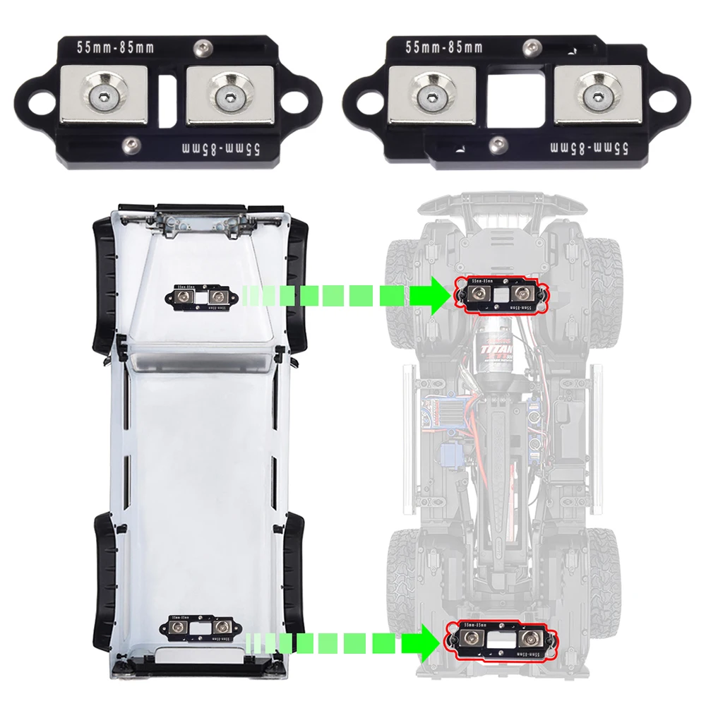 4PCS 55-85mm Adjustable Magnet - Rc Car Body Shell のレビューと価格