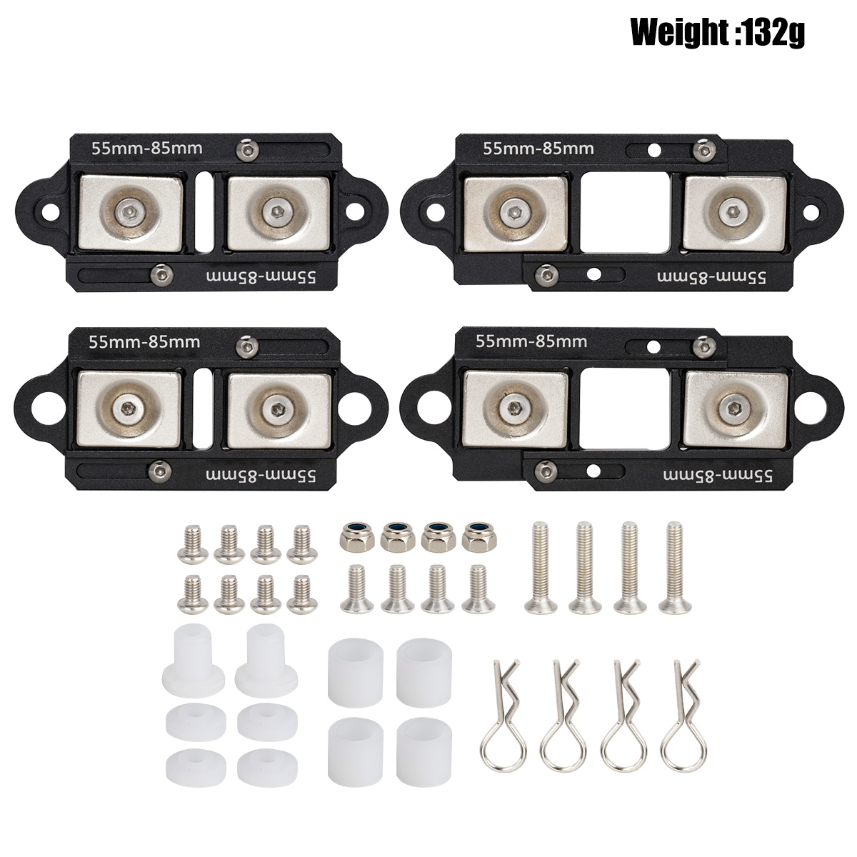 4PCS 55-85mm Adjustable Magnet - Rc Car Body Shell のレビューと価格