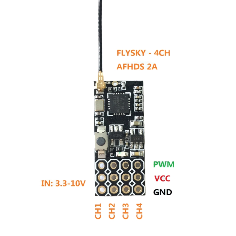 Flysky FS2A Mini Receiver 4CH  - Drone Tech Rc のレビューと価格