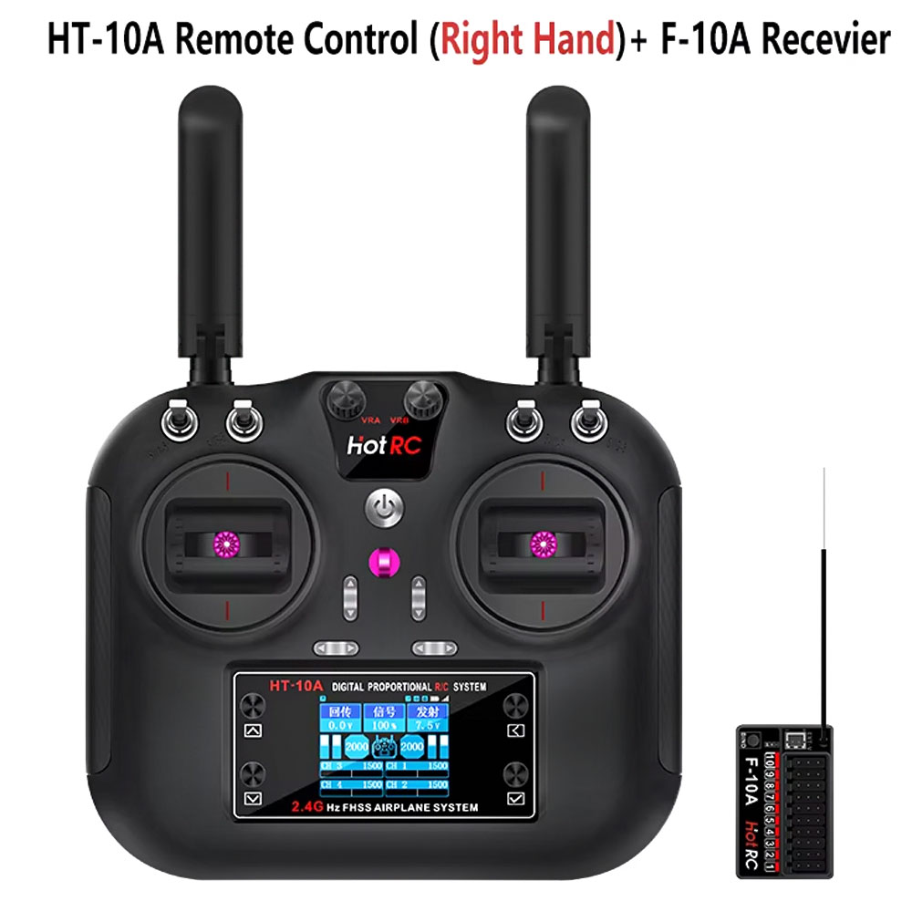 Hotrc HT-10A 2.4G 10CH Transmi - Drone Rc Transmitter And Receiver のレビューと価格
