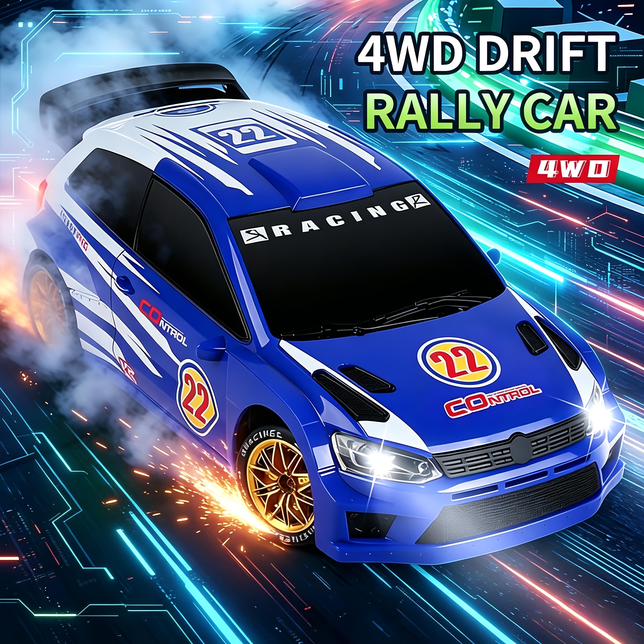 1Set 4WD RC Drift Rally Car, H - Drone Vera Rc のレビューと価格