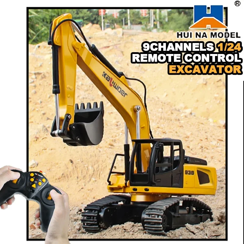 Huina Rc Excavator 1/24 9Ch Re - Drone Vera Rc のレビューと価格