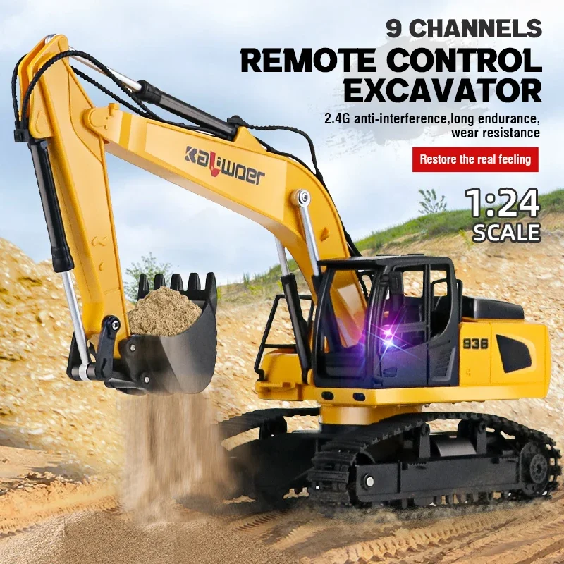 Huina Rc Excavator 1/24 9Ch Re - Drone Vera Rc のレビューと価格