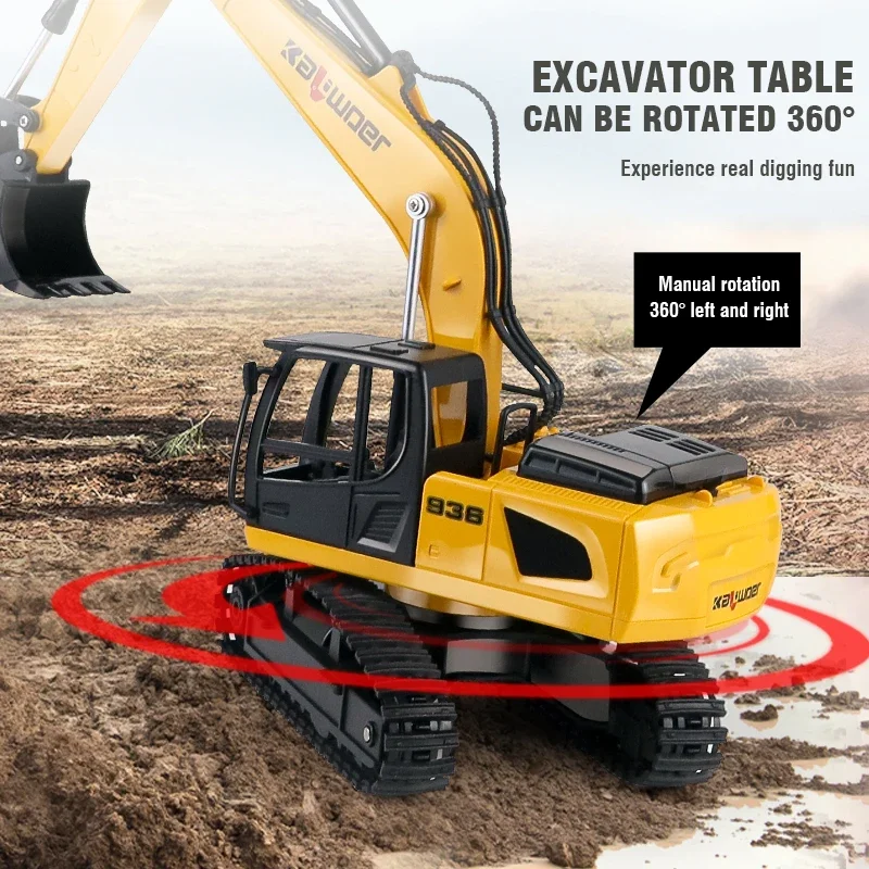 Huina Rc Excavator 1/24 9Ch Re - Drone Vera Rc のレビューと価格