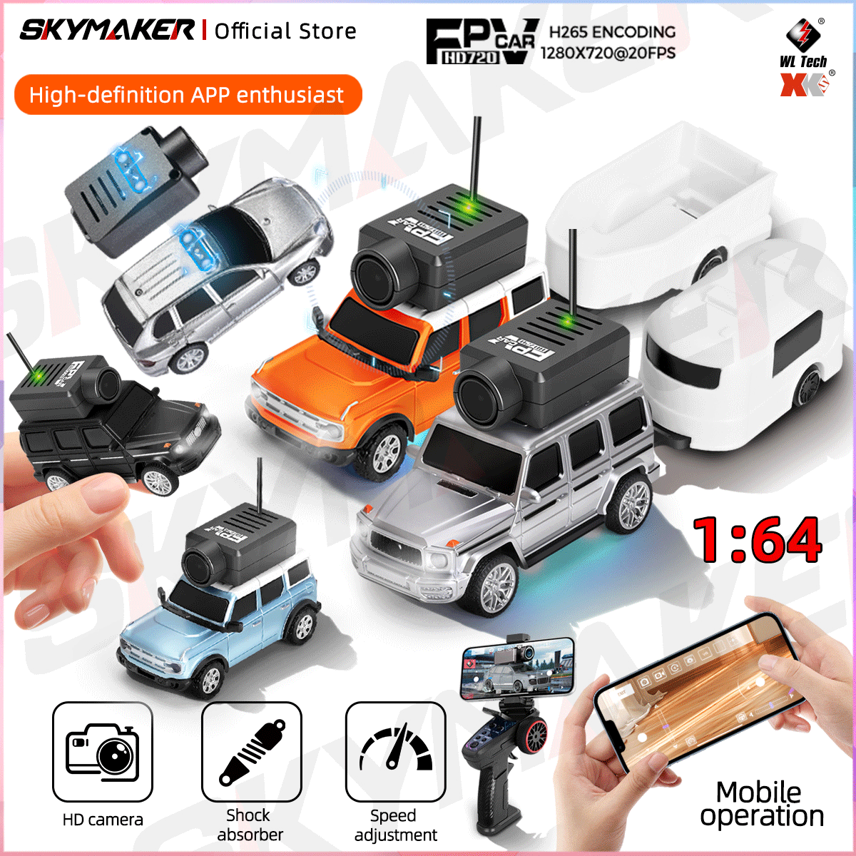 Wltoys Mini FPV APP Control Ca - Drone Shahed Rc のレビューと価格
