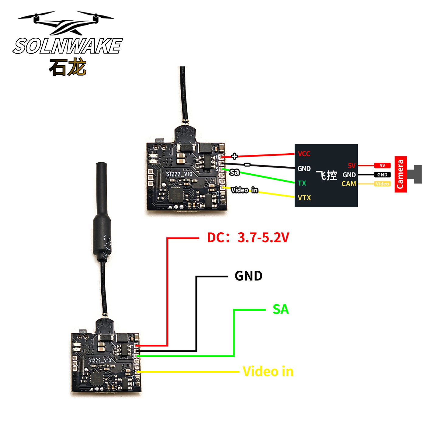 SLONWAKE Nano 5.8G 48CH 200mW  - Drone Rc Transmitter And Receiver のレビューと価格