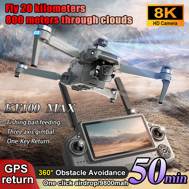 SJRC KF100 MAX 8K UHD Photo HD - Drone Rc Fpv Pro のレビューと価格