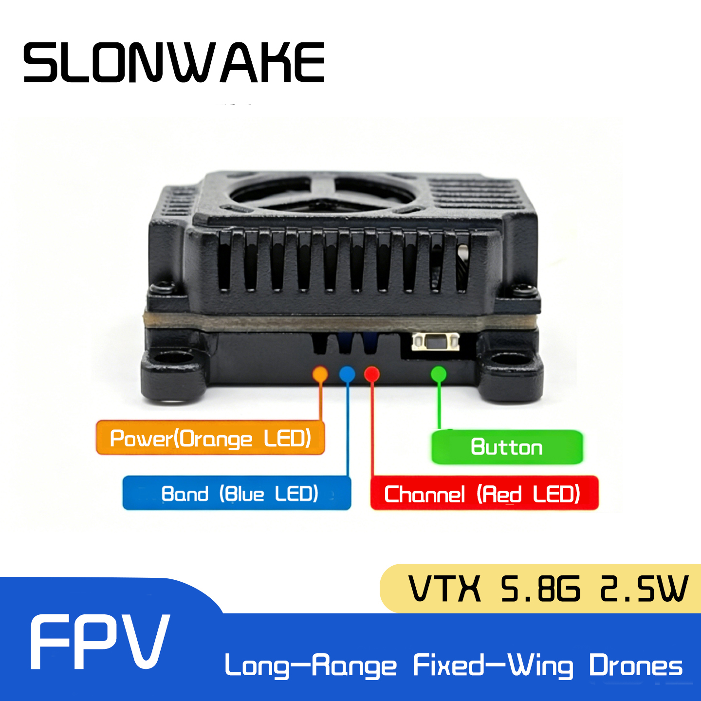 SLONWAKE 5.8G 48CH FPV Transmi - Drone Rc Transmitter And Receiver のレビューと価格