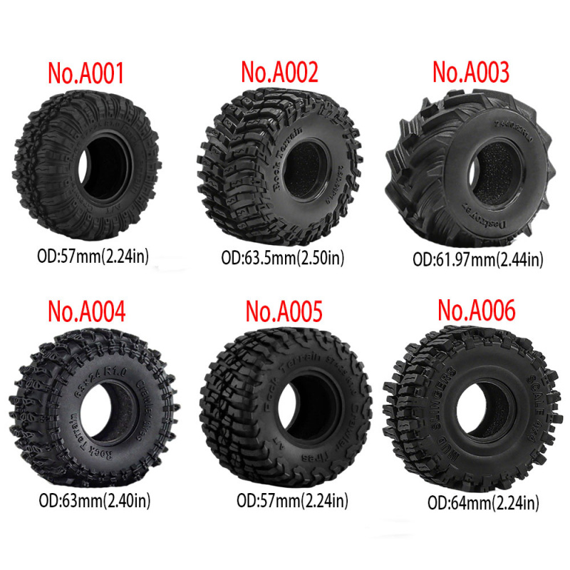 4PCS 1.0inch 57-67mm RC Crawle - Rc Rock Crawler のレビューと価格