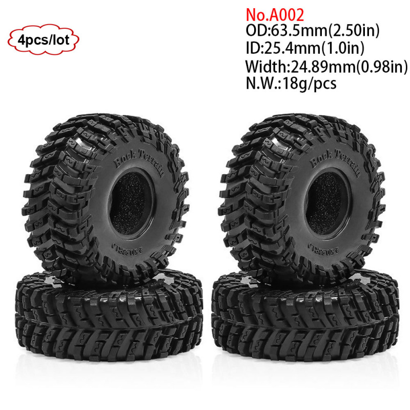 4PCS 1.0inch 57-67mm RC Crawle - Rc Rock Crawler のレビューと価格