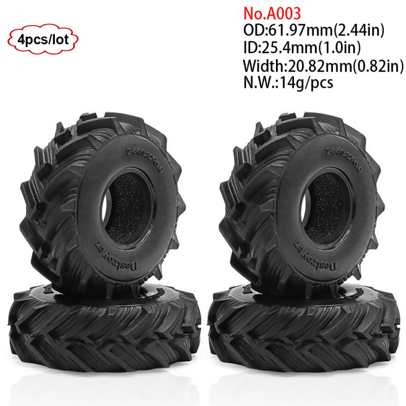 4PCS 1.0inch 57-67mm RC Crawle - Rc Rock Crawler のレビューと価格