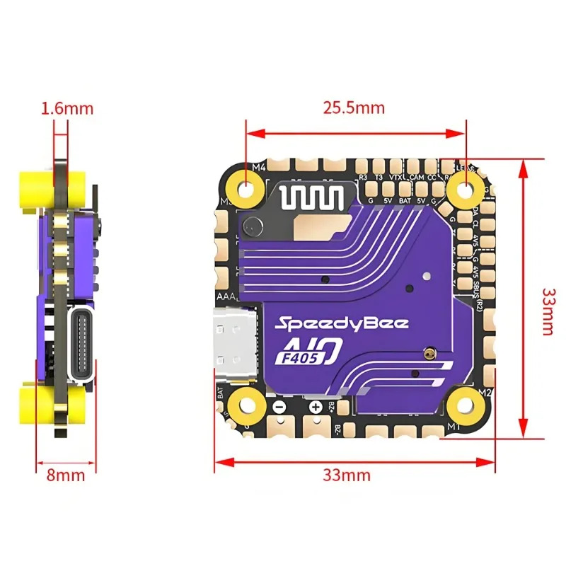 SpeedyBee F405 AIO Flight Cont - Drone Rc Quadcopter Controller のレビューと価格