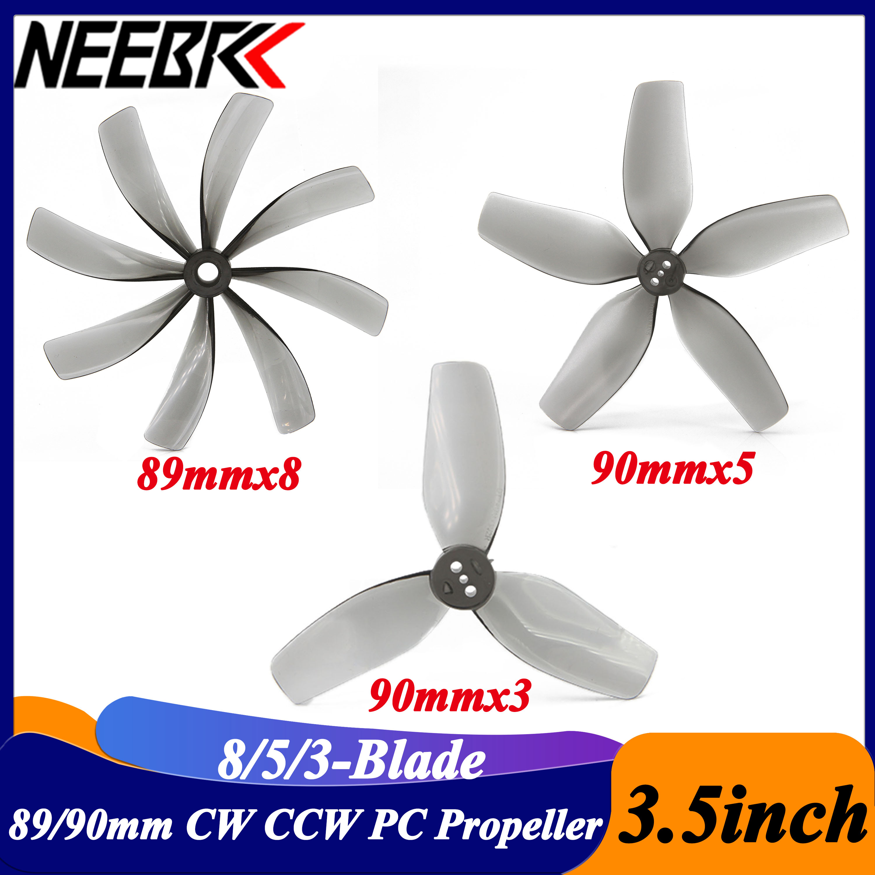 2Pairs 3.5inch 89x8 90x5 90x3  - Drone Rc Quadcopter Controller のレビューと価格