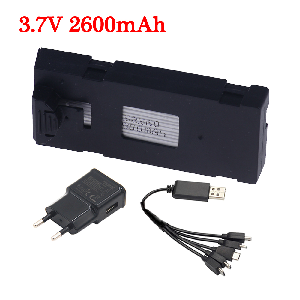 Upgrade Capacity 2600mAh 3.7V  - Drone Rc E99 Pro のレビューと価格