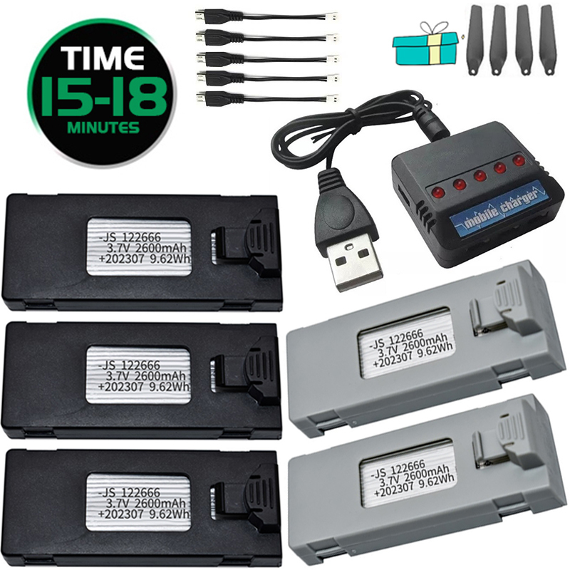 3.7V 2600mAh RC Drone Battery  - Drone Rc S1S のレビューと価格