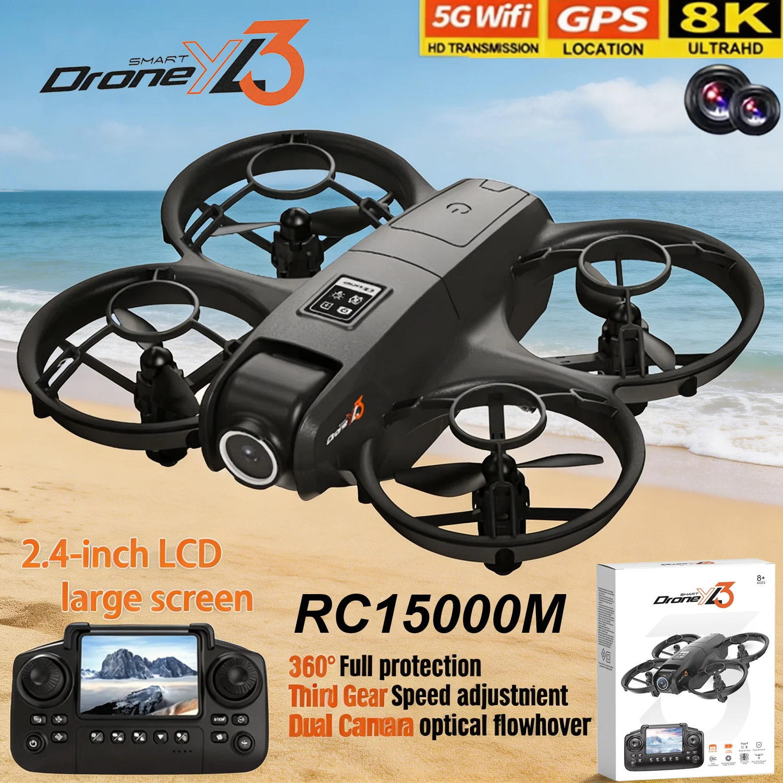 New YL3 RC Drone 8K 1080P Wide - Drone Gps Rc Tt36 のレビューと価格