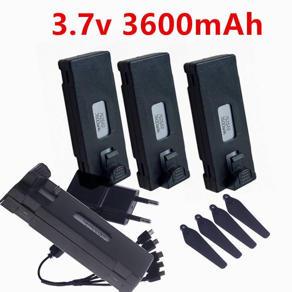 Upgrade 1800mah 3600mAh 3.7v D - Drone Rc S1S のレビューと価格