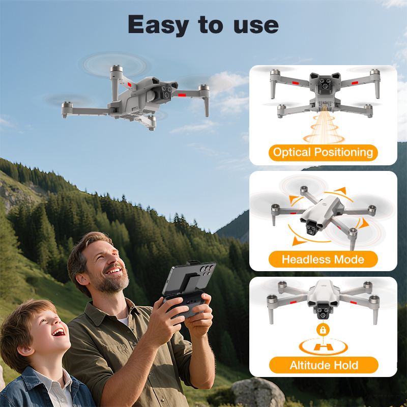 NEW Hot L017 Pro Drone Brushle - Drone Rc Team City のレビューと価格
