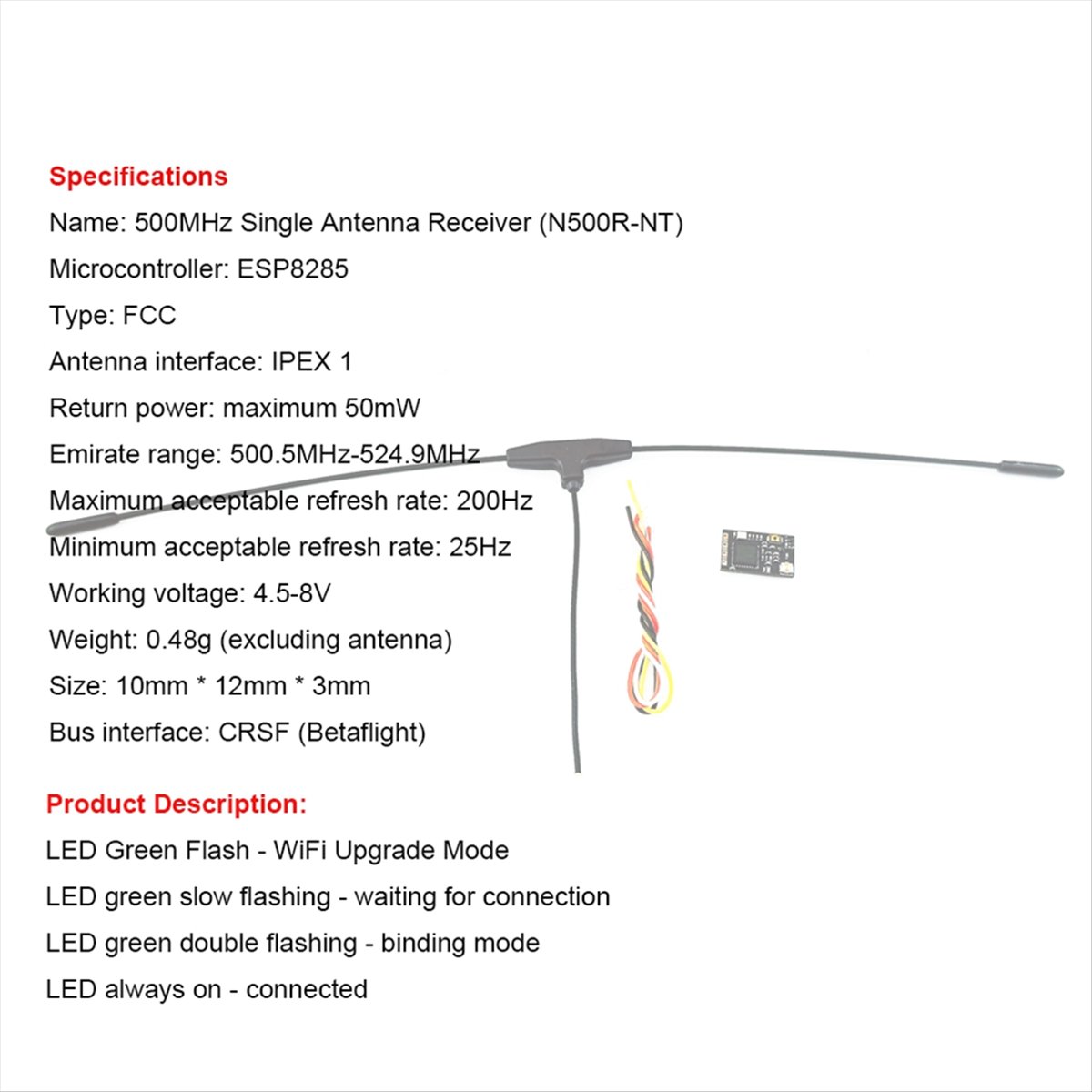 500MHz Receiver 500.5MHz-524.9 - Drone & Rc Plane Maker Durgapur West Bengal のレビューと価格