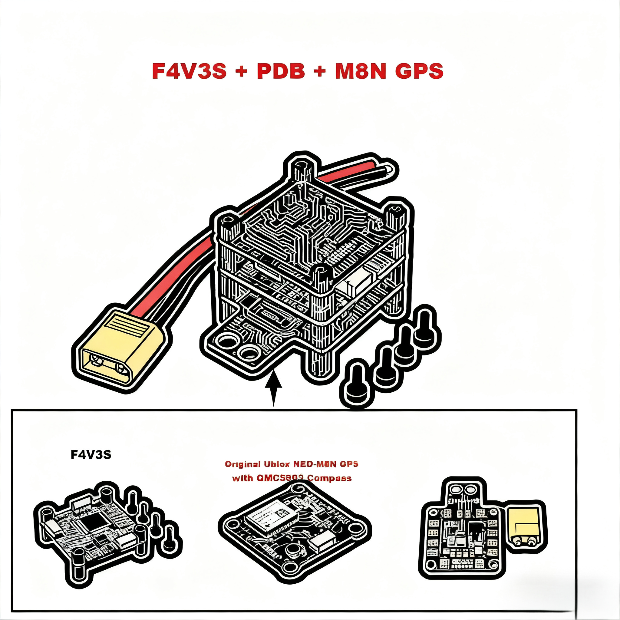 F4 V3 F4 V3S M8N GPS LC Betafl - Betaflight Flight Controller のレビューと価格